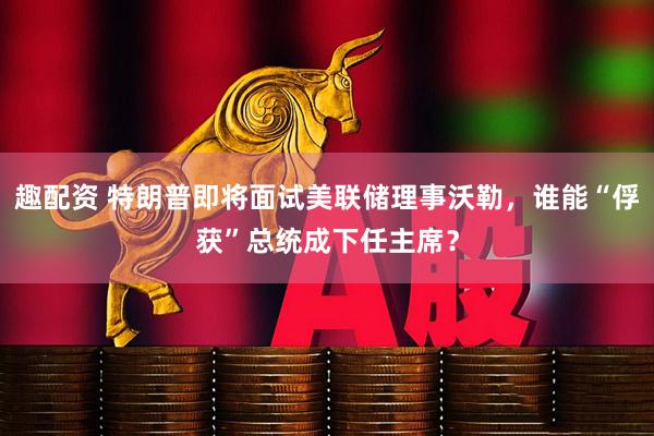 趣配资 特朗普即将面试美联储理事沃勒，谁能“俘获”总统成下任主席？